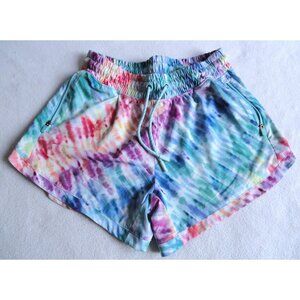 Athleta Girl All Play Rainbow Tie Dye Shorts - Girls Size XL 14